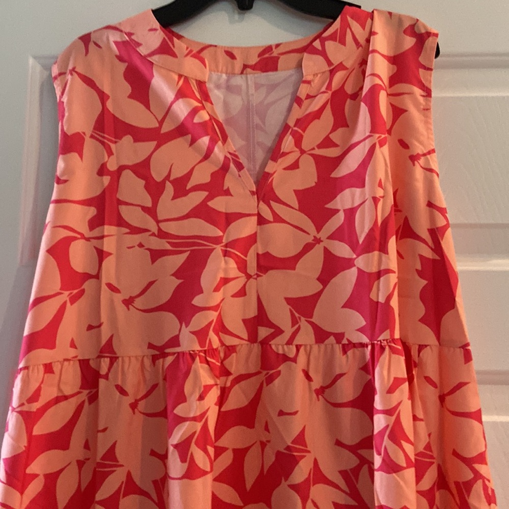 Orange-pink sundress - Picture 2 of 2